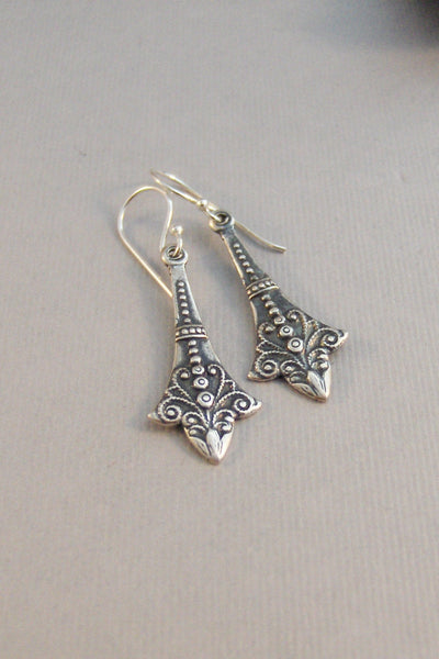 Tempted,Earrings,Silver Earrings,Antique,Vintage Style,Wedding,Antique Earrings,Boho,Hamsa,Boho Earring,Hoop Earring.valleygirldesign