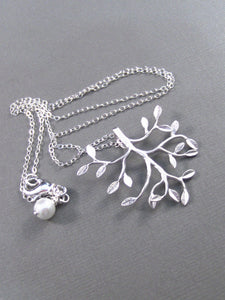 Thinking Tree,Sterling Silver,Silver Tree,Silver Necklace,Branch,Family,Bride,Wedding. Handmade jewelry by valleygirldesigns on Etsy.