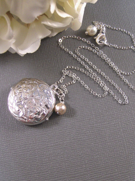 Amanda Sterling Silver Locket,Locket,Locket Necklacet,Sterling Locket