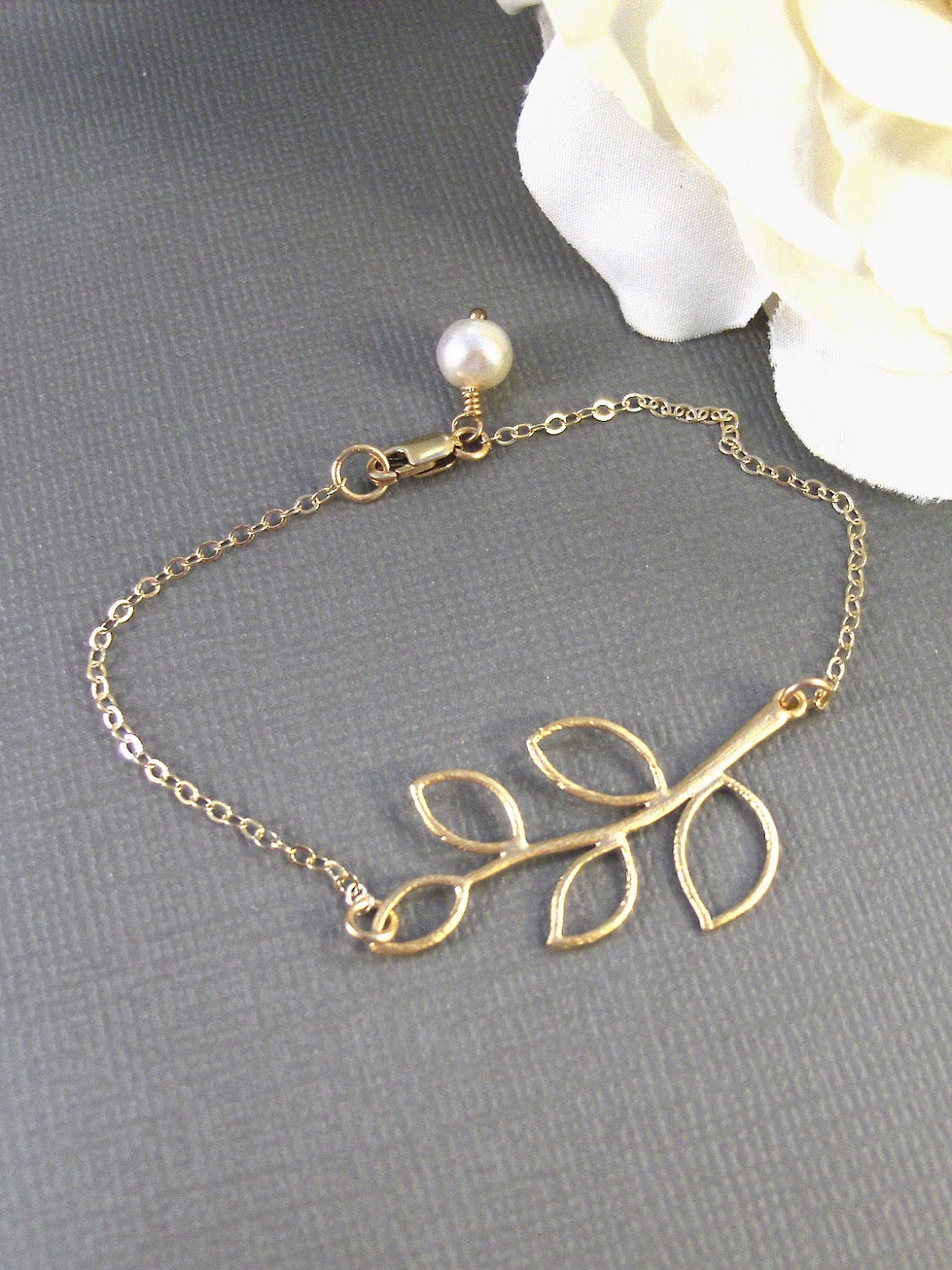 Olive Branch,Gold Bracelet,Leaf Bracelet,Gold Branch Bracelet,Olive Branch Bracelet,Gold Jewelry,Branch Jewelry,Leaf Jewelry,Gold Filled,