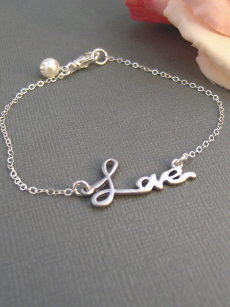 Love Bracelet,Sterling Silver,Silver Branch,Silver Bracelet,Love,Family,Bride,Wedding. Handmade jewelry by valleygirldesigns on Etsy.