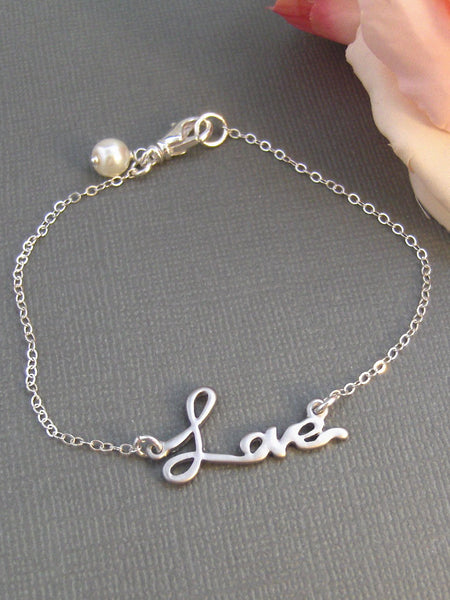 Love Bracelet,Sterling Silver,Silver Branch,Silver Bracelet,Love,Family,Bride,Wedding. Handmade jewelry by valleygirldesigns on Etsy.