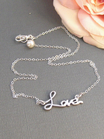 Love Necklace,Sterling Silver,Silver Branch,Silver Bracelet,Love,Family,Bride,Wedding. Handmade jewelry by valleygirldesigns on Etsy.