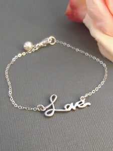 Love Bracelet,Sterling Silver,Silver Branch,Silver Bracelet,Love,Family,Bride,Wedding. Handmade jewelry by valleygirldesigns on Etsy.