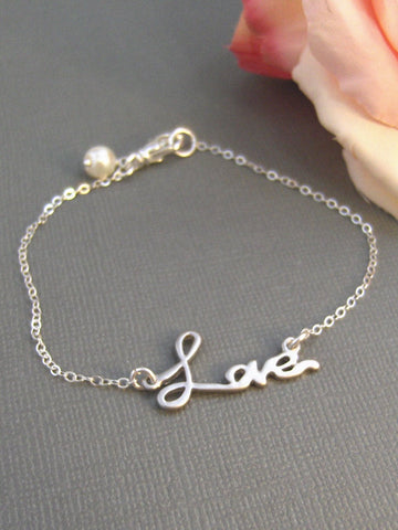 Love Bracelet,Sterling Silver,Silver Branch,Silver Bracelet,Love,Family,Bride,Wedding. Handmade jewelry by valleygirldesigns on Etsy.