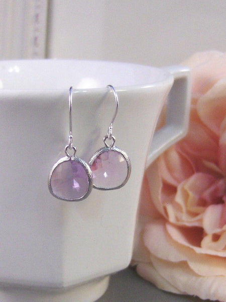 Drops of Lavender, Amethyst Earrings,Silver Earrings,Sterling Silver,Bride,Lavender,Wedding,Handmade by Valleygirldesigns on Etsy