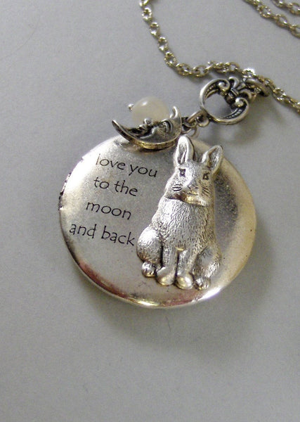 Somebunny Loves You,Locket,Silver Locket,Rabbit,Bunny,Antique Locket,Antique,Woodland,Love You. Handmade jewelry by valleygirldesigns.