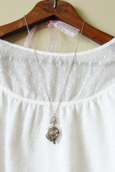 Moon Goddess,Moon Necklace,Goddess Necklace,Crescent Moon,Moon Jewelry,Goddess Jewelry,Moon Locket,Goddess Locket,Girl in Moon,valleygirl