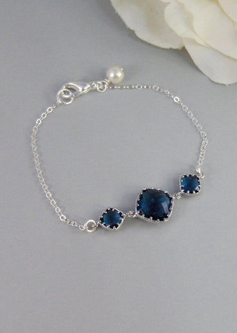 Something Blue Too,Bracelet,Sapphire,Sterling Silver,Jewelry,Blue,Silver Bracelet,Bride,Wedding,Bridesmaid. Jewelry by valleygirldesigns.