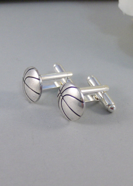 Basketball Cufflinks,Cufflink,Men,Groosmen,Basketball,Sport,Groom,Father,Dad,Wedding. Handmade jewelry by valleygirldesigns.