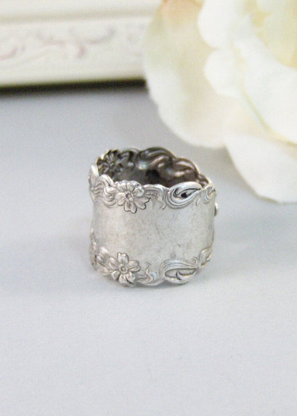 Goddess Ring,Ring,Silver,Art Nouveau,Goddess,Ring,Antique Ring,Silver Ring,Girl,Wedding,Bridesmaid. Handmade jewelery by valleygirldesigns.