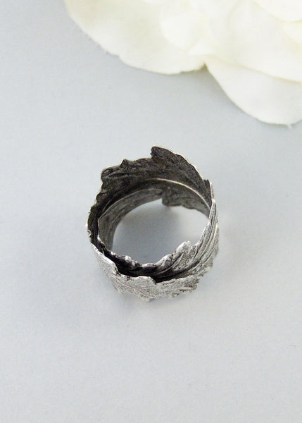 Silver Leaf,Ring,Leaf Ring,Twigg Ring,Silver Leaf Ring,Silver,Leaf,Twigg,Branch,Antique Ring,Silver Ring,Woodland,valleygirldesigns.