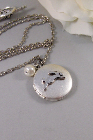 Little Bunny,Locket,Silver Locket,Antique Locket,Girl,Child,Baby,Girl Locket,Pink. Handmade jewelry by valleygirldesigns.