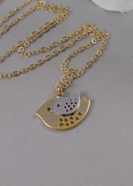 Nesting Birds,Gold Necklace,Bird,Mommy,Baby,Little,Girl,Bird Necklace,Gold Necklac,ejewelery by valleygirldesigns on Etsy.