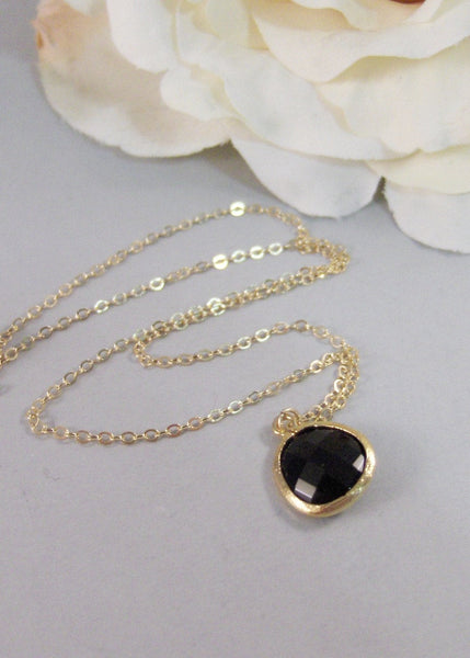 Vienna Opera,Necklace, Gold Necklace,Black Necklace,Bridesmaid Necklace,Gold Jewelry,Handmade Neckalce,Gold Bridesmaid,Black Bridesmaid