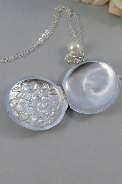 Amanda Sterling Silver Locket,Locket,Locket Necklacet,Sterling Locket