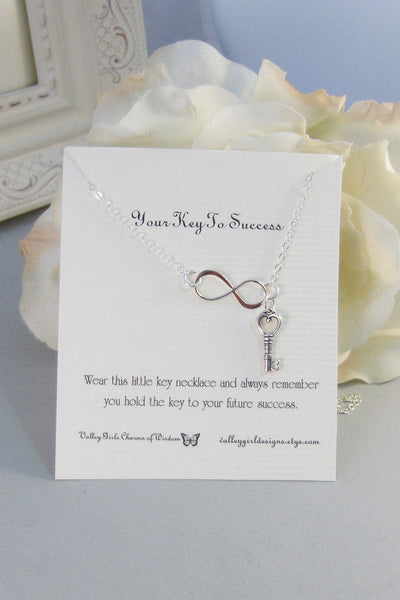 Key To Success,Necklace,Bracelet,Infinity Necklace,Infinity Bracelet,Key Necklace,Success Bracelet,Friendship Necklace,Friendship Bracelet