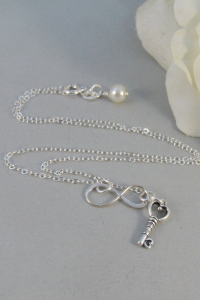 Key To Success,Necklace,Bracelet,Infinity Necklace,Infinity Bracelet,Key Necklace,Success Bracelet,Friendship Necklace,Friendship Bracelet
