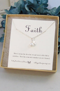 Faith,Necklace,Bracelet, Necklace,Silver,Cross,Religious,Cross Necklace,Mourning,Mourning, valleygirldesigns.