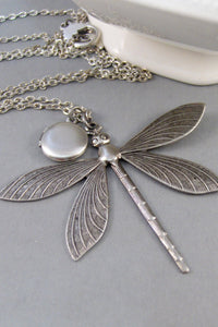 Magnificent Dragonfly,Locket,Dragonfly Necklace,Dragonfly Locket,Antiqued,Charm,Silver Locket,Antique Locket.Jewelery by Valleygirldesigns.