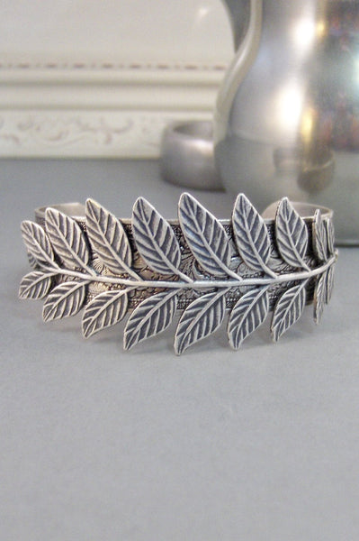 Fern Bracelet,Cuff,Silver Bracelet,Cuff Bracelet,Bracelet,Silver,Branch Bracelet,Branch Cuff,Fern Bracelet,Branch,Leaf. valleygirldesigns.