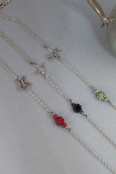 Midnight Star,Flower,Black Flower,Silver Locket,Locket,Necklace,Black Star,Star Locket,Summer,Boho,Gypsy,Flower Locket,valleygirldesigns.