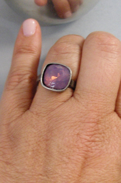 Lavender Opal,Ring,Silver,Lavender Ring,Purple Ring,Lavender Ring,Purple Stone, Jewelry,Antique Ring,February,Birthstone,valleygirldesigns.