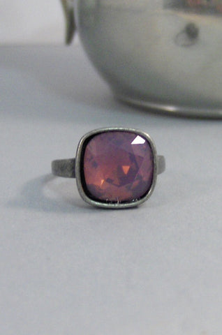 Lavender Opal,Ring,Silver,Lavender Ring,Purple Ring,Lavender Ring,Purple Stone, Jewelry,Antique Ring,February,Birthstone,valleygirldesigns.