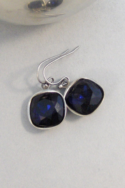 Sapphire Droplets,Earring,Sapphire,Blue,Blue Stones,Silver Earrings,Sapphire Earrings,Sapphire Stone,September Birth Valleygirldesigns Etsy.