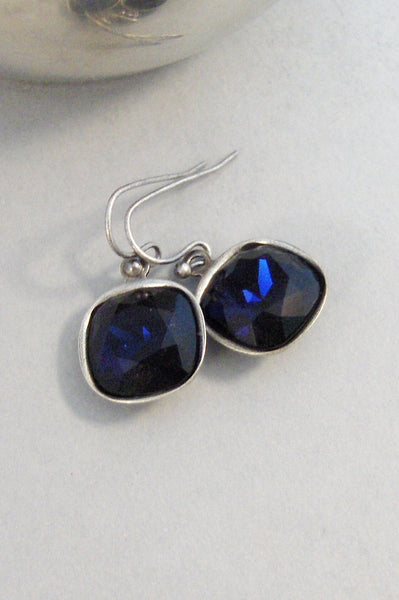 Sapphire Droplets,Earring,Sapphire,Blue,Blue Stones,Silver Earrings,Sapphire Earrings,Sapphire Stone,September Birth Valleygirldesigns Etsy.