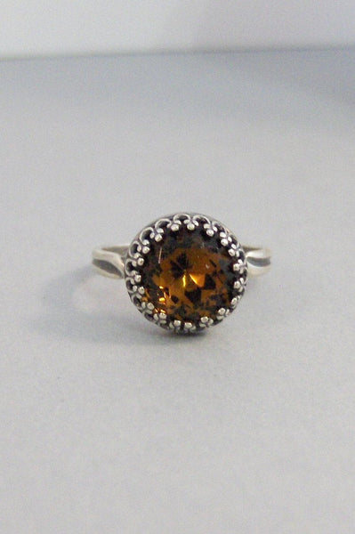 Vintage Topaz,Ring,Silver,Topaz Ring,Antique Ring,Yellow Ring,Wrapped,Topaz,Bridesmaid,Yellow Stone,Birthstone,November. valleygirldesigns.