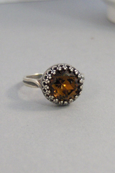 Vintage Topaz,Ring,Silver,Topaz Ring,Antique Ring,Yellow Ring,Wrapped,Topaz,Bridesmaid,Yellow Stone,Birthstone,November. valleygirldesigns.