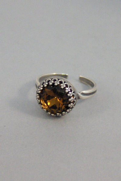 Vintage Topaz,Ring,Silver,Topaz Ring,Antique Ring,Yellow Ring,Wrapped,Topaz,Bridesmaid,Yellow Stone,Birthstone,November. valleygirldesigns.