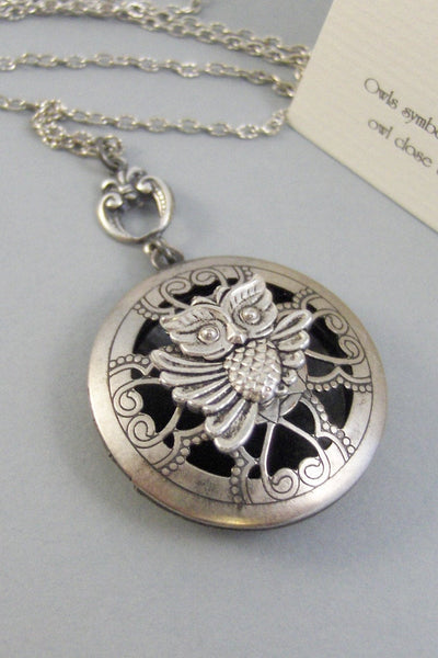 Scented Owl,Locket,Silver,Apothecary,Choose Your Scent,Lavender,Rose, Scent Locket,Scent Locket,Antique Locket,Jewelry, valleygirldesigns.