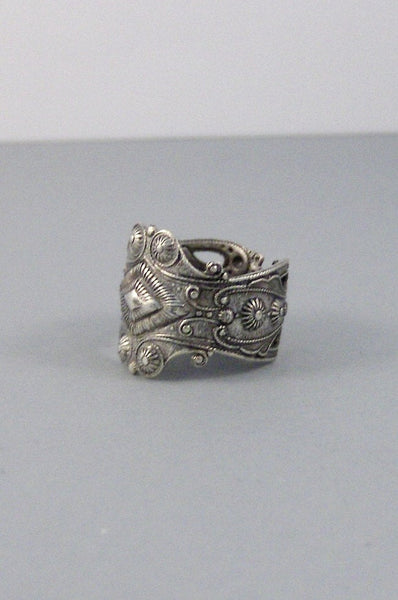 Alchemists Ring,Silver,Ring,Antique Ring,Antique Silver,Filigree Ring,Victorian Ring,Gothic Ring,Adjustable Ring,Goth. valleygirldesigns.