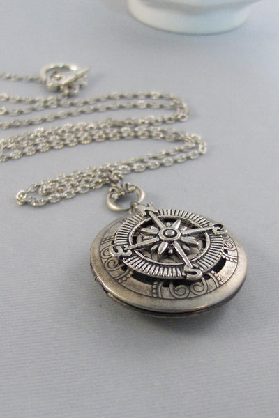 Scented Compass,Locket,Apothecary,Choose Your Scent,Lavender,Compass Necklace, Locket,Scent Locket,compass Locket,Jewelry, valleygirldesign