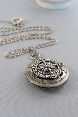 Scented Compass,Locket,Apothecary,Choose Your Scent,Lavender,Compass Necklace, Locket,Scent Locket,compass Locket,Jewelry, valleygirldesign