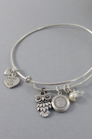 Pretty Owl,Bracelet,Bangle,Owl,Owl Bracelet,Owl Bangle Bracelet.Silver Bracelet,,Personalize,Locket,Locket Bracelet. valleygirldesigs.