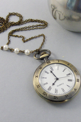 Vintage Time,Watch,Pocket Watch,Key,Brass Necklace,Watch Necklace,Watch,Time,Steampunk,Steampunk Jewelry,Brass Watch,Bras Valleygirldesigns.