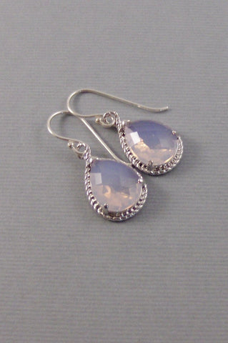 Opal,Earring,Amethyst Earrings,Silver Earrings,Sterling Silver,Bride,Opal Earrings,October Birthstone,Wedding, Earring Valleygirldesigns