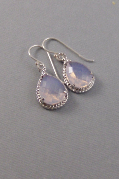 Opal,Earring,Amethyst Earrings,Silver Earrings,Sterling Silver,Bride,Opal Earrings,October Birthstone,Wedding, Earring Valleygirldesigns