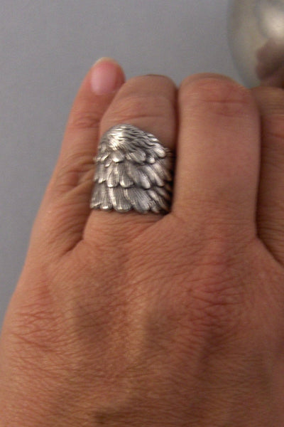 Angel Wing,Angel Ring,Wing Ring,Ring,Silver,Ring,Antique Ring,Silver Ring,Angel,Guardian Angel,Bridesmaid Gift,Bridesmaid valleygirldesigns.