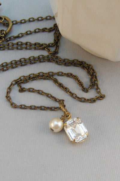 Vintage Diamond,Necklace,Pendant,Brass Necklace,Diamond,Vintage,Vintage Rhinestone,Diamond Necklace,Gold Necklace,Gold valleygirldesigns.