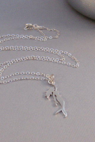 Mermaid Necklace,Sterling Silver,Mermaid,Silver Bracelet,Bride,Wedding,Mermaid,Ocean Necklace,Siren,Nautical Necklace,Swim valleygirldesigns