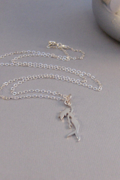 Mermaid Necklace,Sterling Silver,Mermaid,Silver Bracelet,Bride,Wedding,Mermaid,Ocean Necklace,Siren,Nautical Necklace,Swim valleygirldesigns
