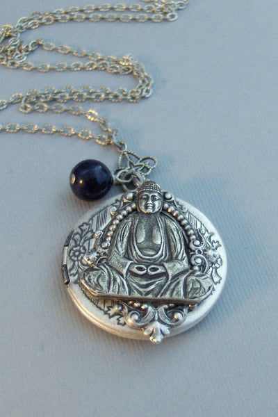 Purple Jade Buddha,Buddha,Purple,Purple Locket,Jade,Purple Jade,Locket,Locket,Buddha Necklace,Yoga,Mandala,Namaste,Spiritual valleygirldesig