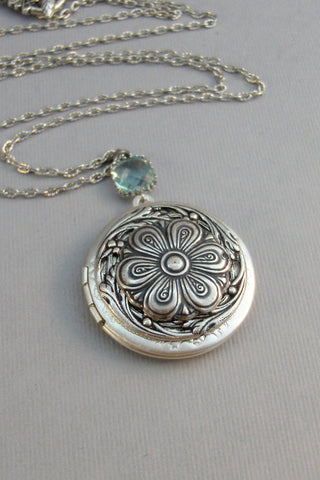 Sage Mist,Peridot Necklace,Green Locket,Sage,Flower of Life,Flower Locket,Green,Peridot,Peridot Locket,August Birthstone,Peridot Birthstone