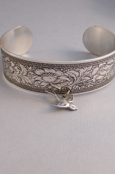 Sparrow Slave Bracelet,Slave Bracelet,Sparrow,Bird Bracelet,Silver Bracelet,Cuff,Boho,Hand Bracelet,Harem Bracelet,Hipster,valleygirldesigns