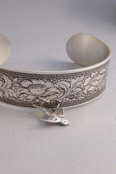 Sparrow Slave Bracelet,Slave Bracelet,Sparrow,Bird Bracelet,Silver Bracelet,Cuff,Boho,Hand Bracelet,Harem Bracelet,Hipster,valleygirldesigns