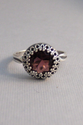 Vintage Garnet,Ring,Silver,Garnet Ring,Antique Ring,Red Ring,Wrapped,Adjustable,Bridesmaid,Garnet,Stone,Birthstone,marroonvalleygirldesigns.